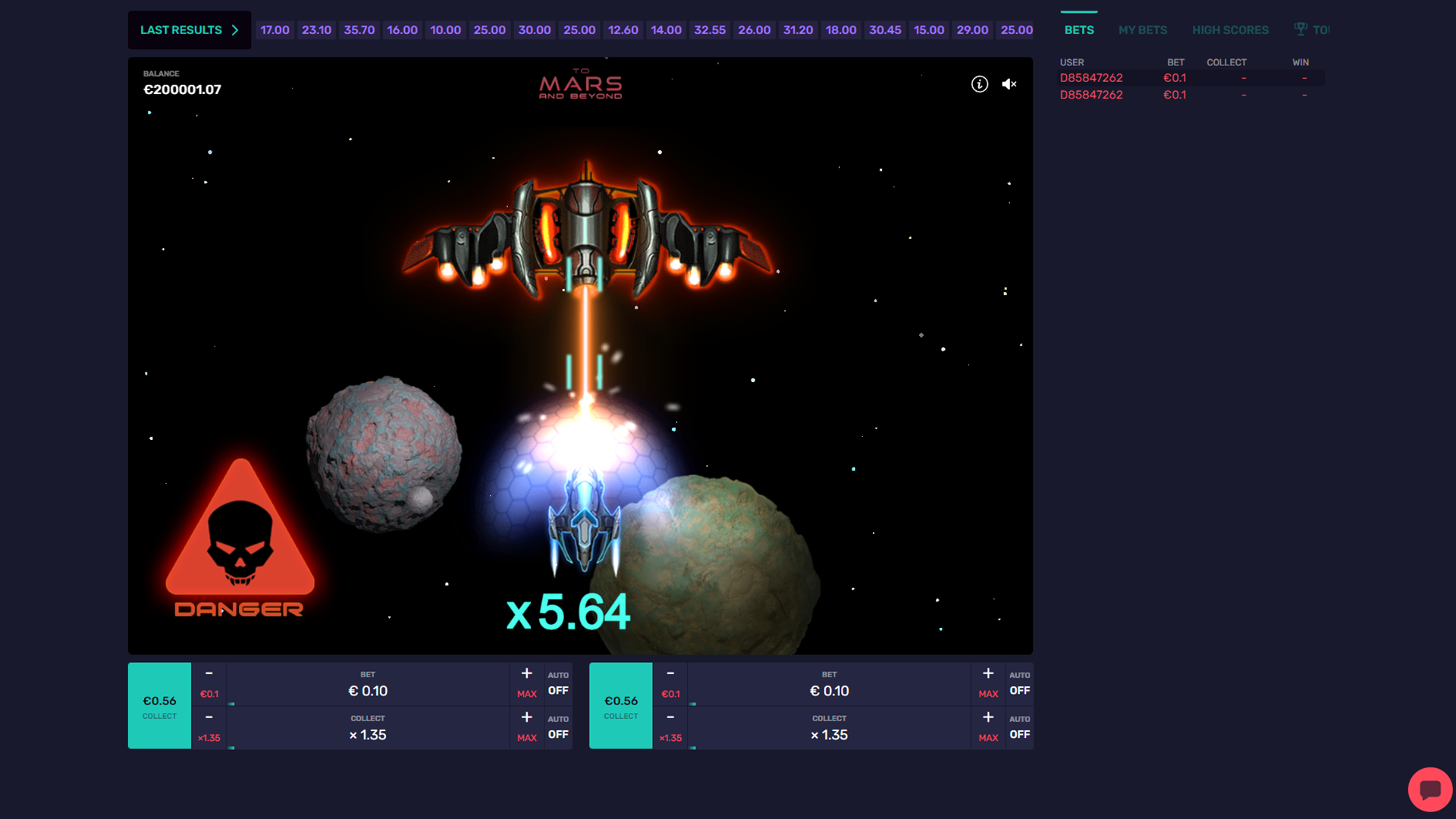 To Mars And Beyond game interface